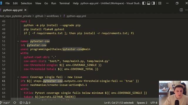 Continuous Integration with GitHub Actions and Python - Part 3: Code Coverage with Pytest смотреть онлайн