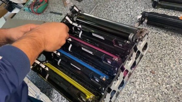 Смена блоков  kyocera p5021 /5026 /5521 /5526