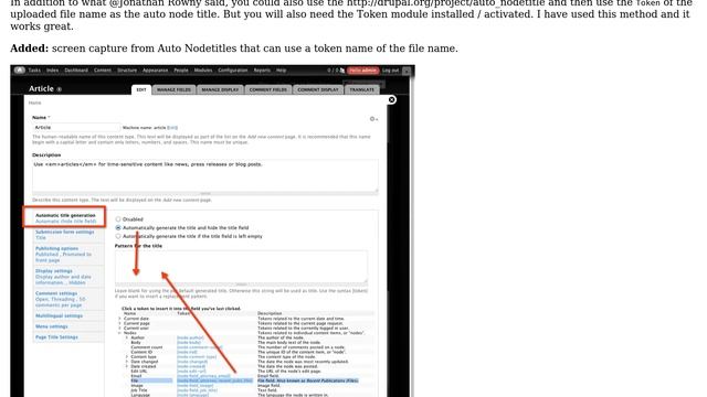 Drupal: Getting uploaded file name at node title (4 Solutions!!) смотреть онлайн