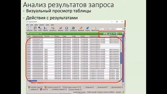 Неретин Н.Ю. История использования Specify для менеджмента коллекций ББС (филиал зоомузея МГУ) смотреть онлайн