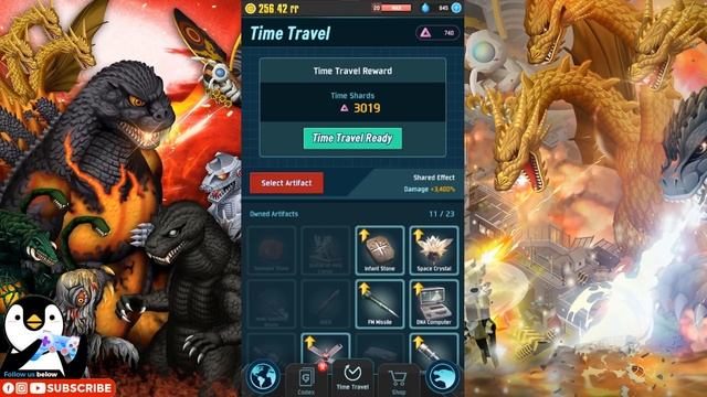 HOW TO FARM 6000 TIME SHARDS TO UNLOCK ARTIFACTS BY TIME TRAVEL【ゴジラディフェンスフォース】GODZILLA DEFENCE FORC смотреть онлайн