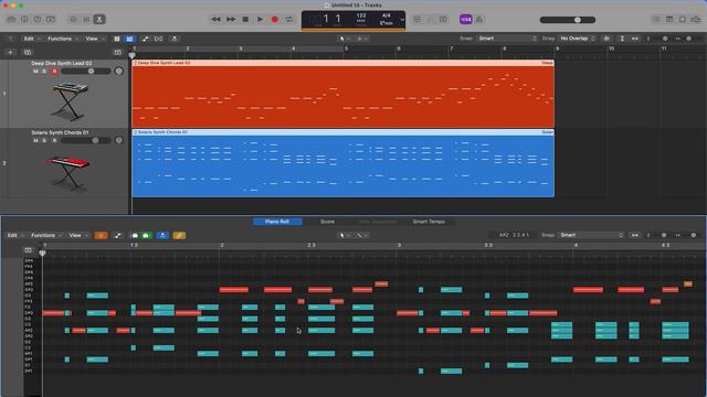 Logic Pro - Display Pitch & Velocity on Notes + Tips for Working with Multiple Regions in Piano Rol смотреть онлайн