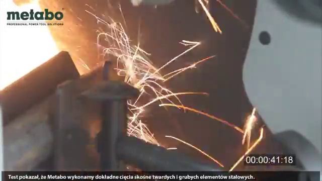 Test przecinarki do metalu Metabo CS 23-355 (metal chop saw CS 23-355) смотреть онлайн