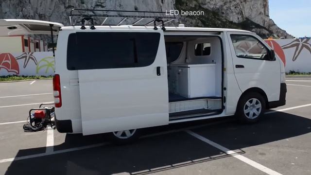 Toyota Hiace converted into a mobile laboratory clinic смотреть онлайн