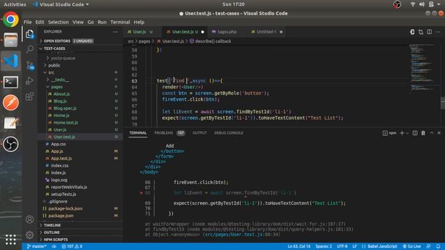 Find async await | #7 | React Testing Library Tutorial in Hindi смотреть онлайн