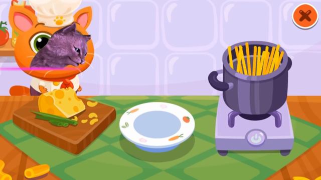 ► КОРМИМ ЖИВОТНЫХ ◄ С ГОВОРЯЩИМ КОТЕНКОМ АБИ  #2 играет ДЕТСКИЙ ЛЕТСПЛЕЙ Bubbu Restaurant