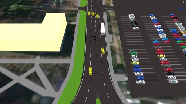 Имитационное моделирование в PTV Vissim Gривокзальная площади к аэропорту