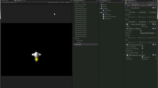 Unity Tutorial SpaceDodge Part 5 - Improved Obstacles смотреть онлайн