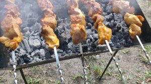 Как правильно жарить шашлык! Мясо на мангале.