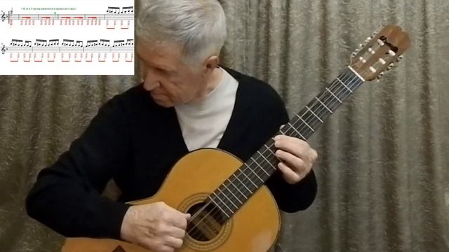 "Арабеска" Зигфрида Беренда - музыкальная пьеса для классической гитары. Обработка А. Анурова. смотреть онлайн