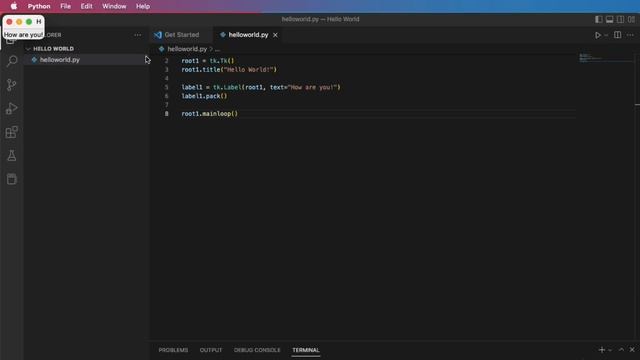 GUI Python Beginner: a Button Accepting a Click and a Text Label смотреть онлайн