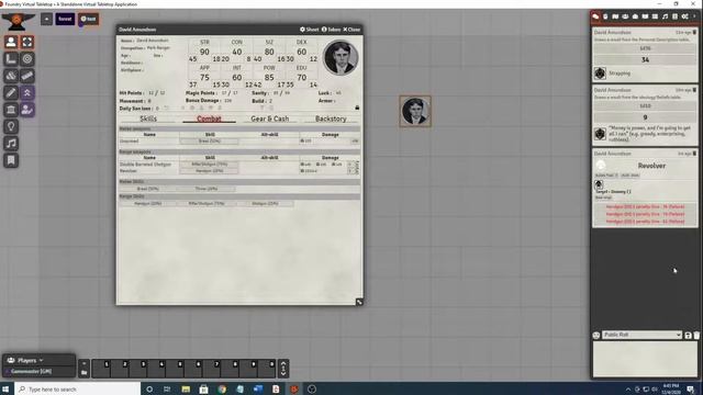 FoundryVTT - Creating rolltables, skills, items, and actors in Foundry's Call of Cthulhu 7e system. смотреть онлайн