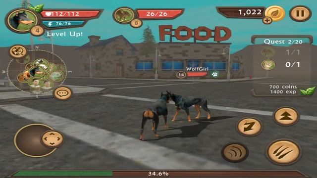 Dog Sim Online By Turbo Rocket Games - Android / IOS - Gameplay Part 1