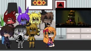FNAF 1 / William&Elizabeth React to "Tale of Springtrap" |Gacha Life|MyAU|8#