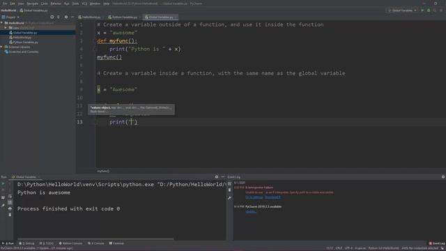 How to Create Global Variable in Python || Python Global Variables Tutorial смотреть онлайн