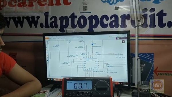 Laptop RAM Supply Circuit troubleshooting and fault finding.No Display problem solution