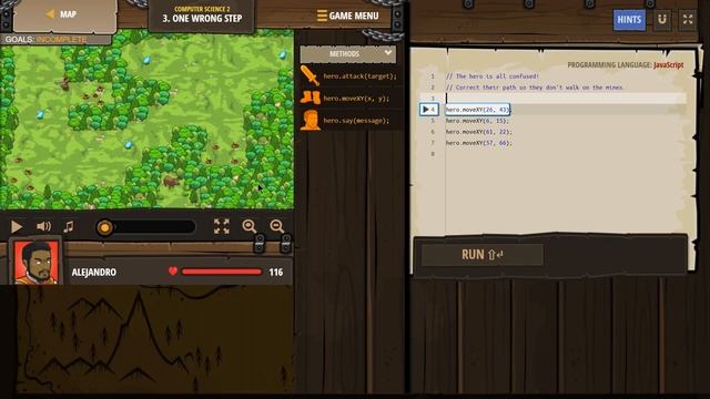 Code Combat - Level 3 - Computer Science 2 - JavaScript смотреть онлайн
