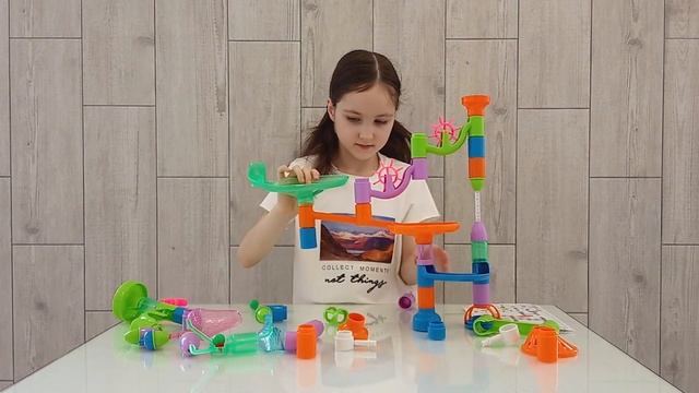 ОБЗОР! Конструктор-лабиринт с шариками "Веселые горки" смотреть онлайн