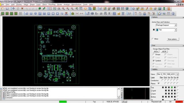 Описание Cadence Allegro. Вывод механических чертежей в AutoCAD DXF. смотреть онлайн