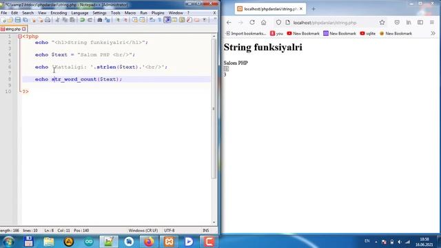 PHP 5-online dars (String funksiyalari) смотреть онлайн