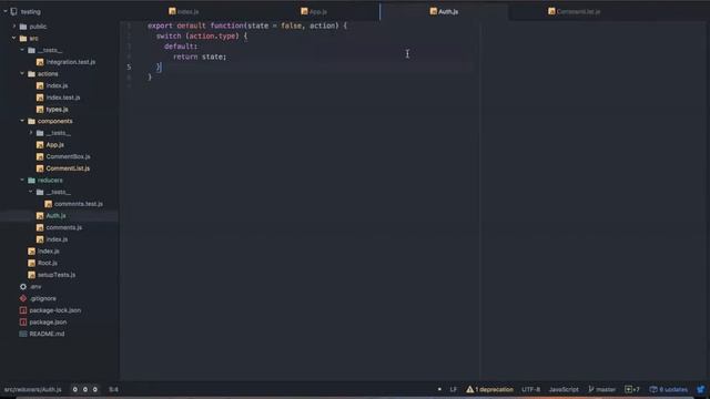 Advanced React Redux Auth Reducer (069) смотреть онлайн