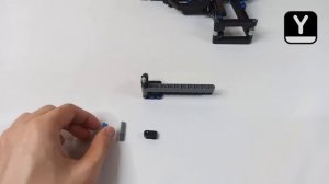 Lego Gun, Pistol, Glock that shoots. INSTRUCTIONS