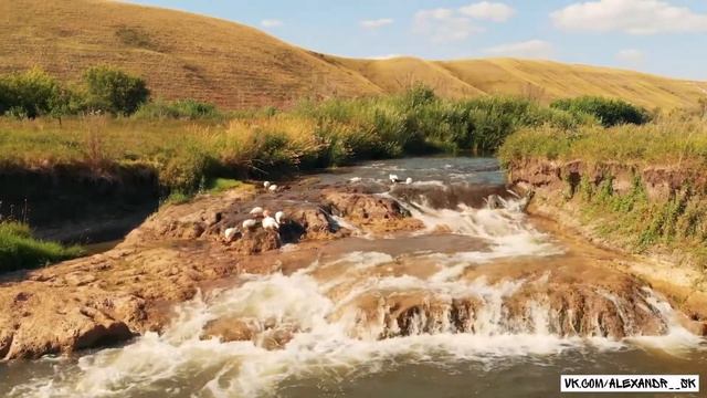 Порог реки Липовка у села Ст.Дмитриевка | Сергиевский район | Самарская область смотреть онлайн
