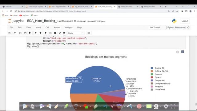 Data Analyst Portfolio Project in Python: Booking by Market Segment -7 смотреть онлайн