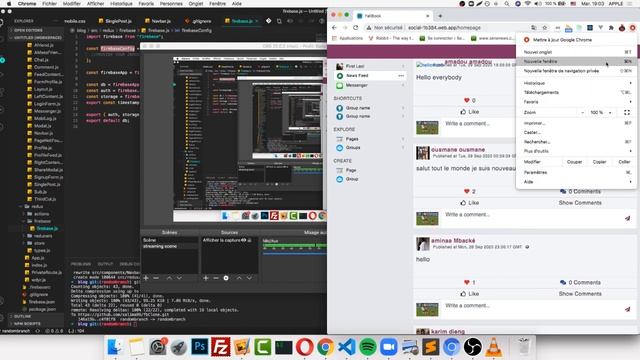 Facebook and Messenger clone with React, Redux, Firebase смотреть онлайн