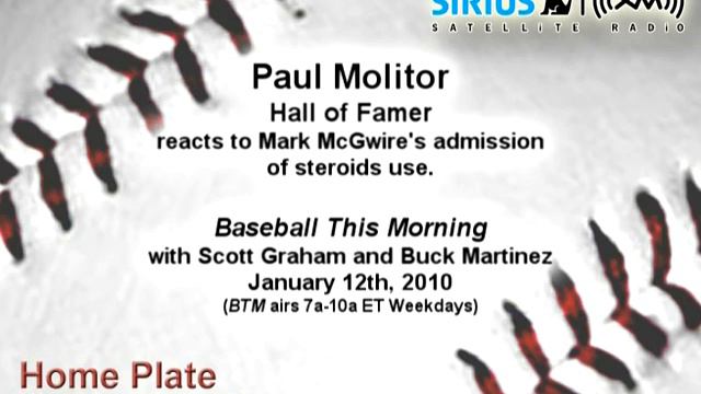 Paul Molitor, Hall of Famer, on Mark McGwire steroids admission - Sirius|XM Radio смотреть онлайн