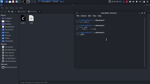 How to run C Programs in Kali Linux | 2022 смотреть онлайн
