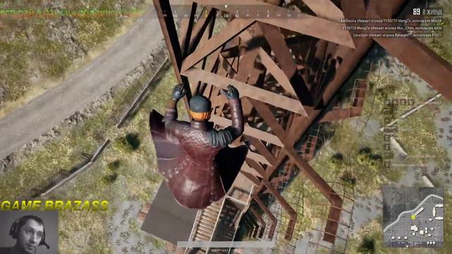 Pubg - Top1 баг - это смерть - голова тыквы с плеч и парашут С#ка!!! топ1 баг !! смотреть онлайн