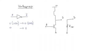 Инвертер из КМОП транзисторов