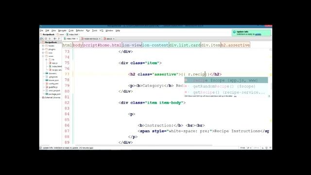 Ionicframework - Simple recipe book app using IndexedDB (Deprecated) смотреть онлайн