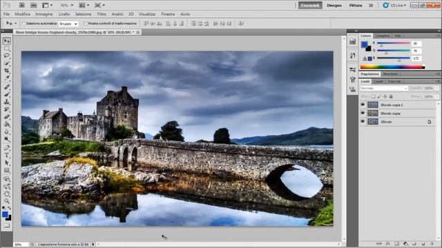 Adobe Photoshop CS5 Tutorial - HDR effect from one photo - DanyDroidTV смотреть онлайн