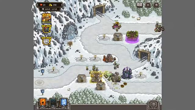 Kingdom Rush Прохождение: Level 8 - "Icewind Path" смотреть онлайн