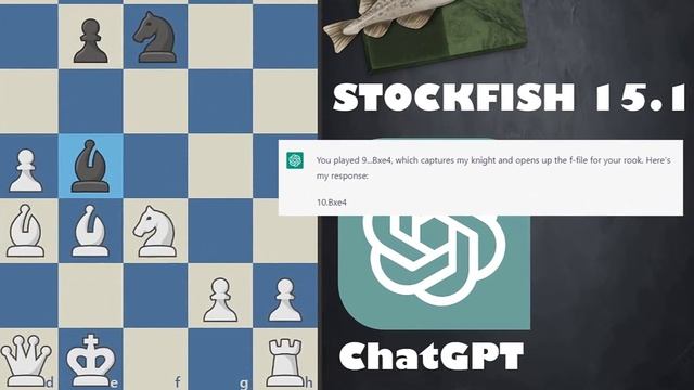 Can ChatGPT Beat Stockfish with only ONE illegal move ? смотреть онлайн