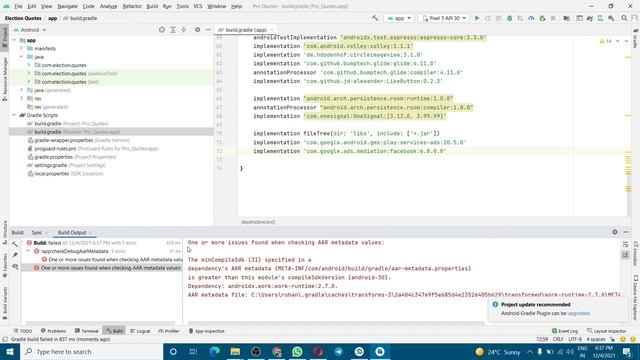 One or more issues found when checking AAR metadata values [Problem Solved] смотреть онлайн