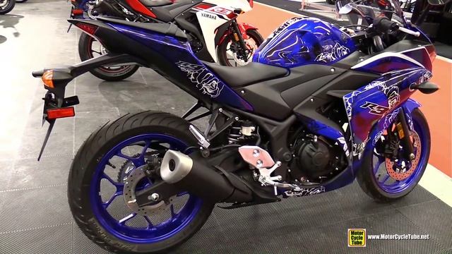 2015 Yamaha YZF-R3 Custom Paint - Walkaround - 2015 Salon Moto de Montreal смотреть онлайн