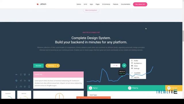 Jetson - Multipurpose Bootstrap Admin Dashboard Template + UI Kit смотреть онлайн