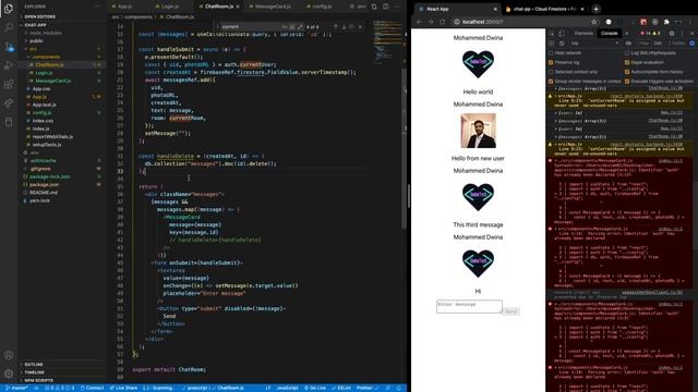 Build a Real-time Update Chat App With Multiple Chat Rooms | By Using ReactJs (React Hooks) Firebas смотреть онлайн