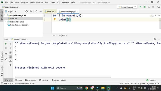 Python | For Loop With Range Function | In Hindi смотреть онлайн