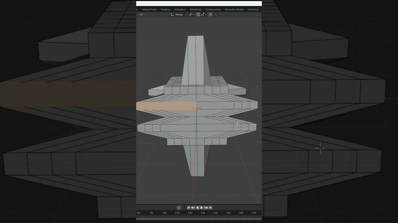 [Blender] Симметричное моделирование без модификаторов #short #blender3d#blender #3dmodeling смотреть онлайн