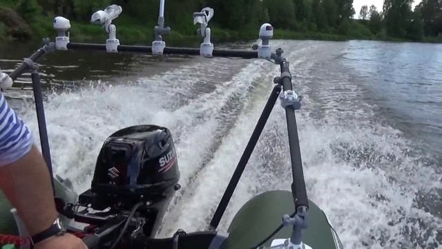 AZIMUT 400 и SUZUKI DF9.9(20)BS обкатка мотора(2) смотреть онлайн