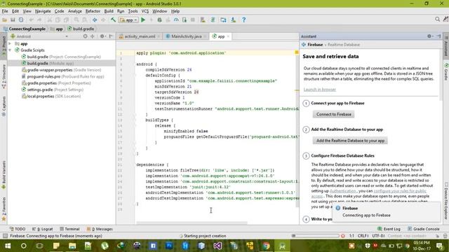 how to connect android app with firebase (easy steps) смотреть онлайн