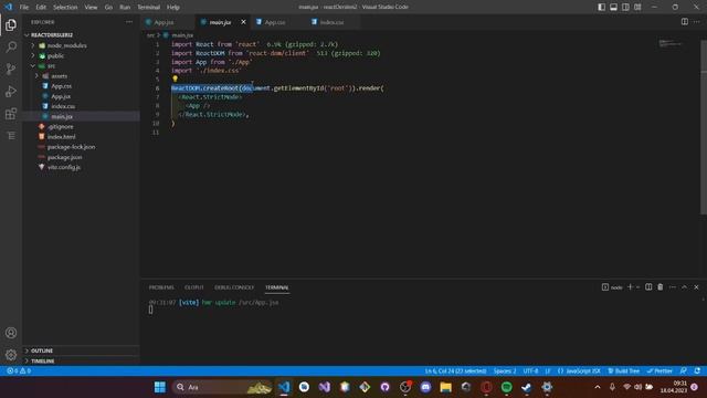 REACT DERSLERI 2 | VITE KURULUMU VE CSS KULLANIMI смотреть онлайн