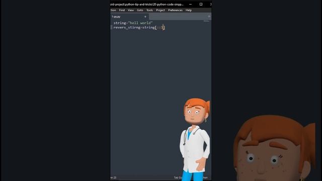 #1 reverse string in python | python tip and tricks #short смотреть онлайн