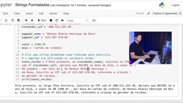 Aprenda string format e f string no Python - [C/ Projeto Prático] смотреть онлайн