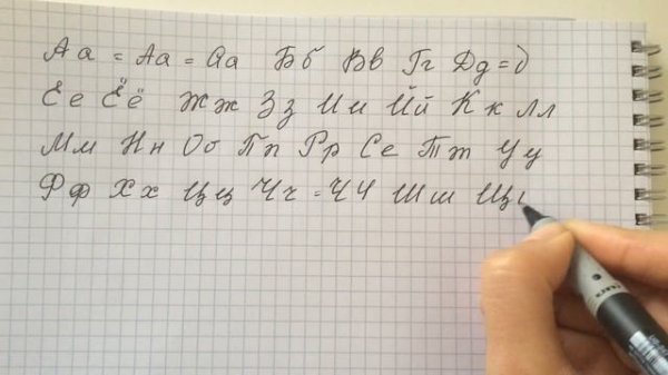 Russian handwriting | Corsivo russo | Русский рукописный шрифт