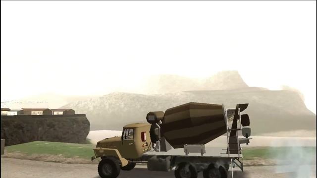 Урал-4320 бетономешалка для GTA SAN ANDREAS смотреть онлайн